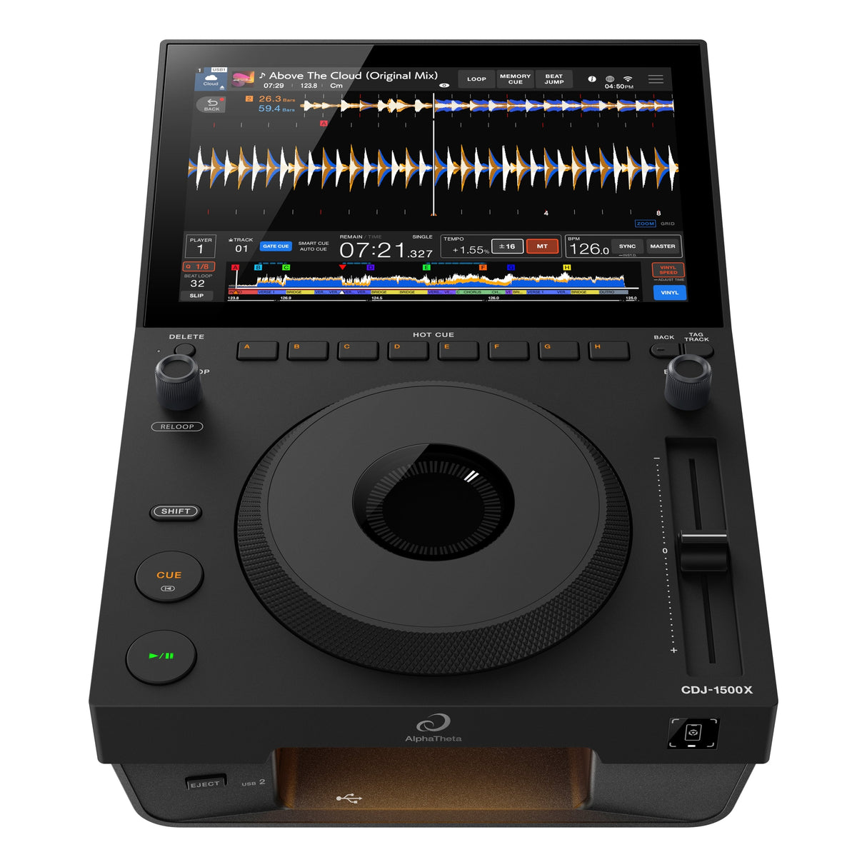 AlphaTheta CDJ-1500X DJ Tabletop mediaspeler