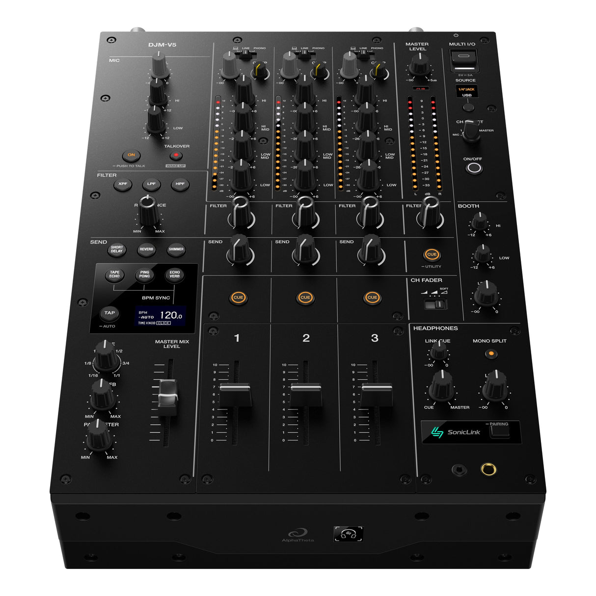 AlphaTheta - DJM V5 - 3 kanaals DJ mixer