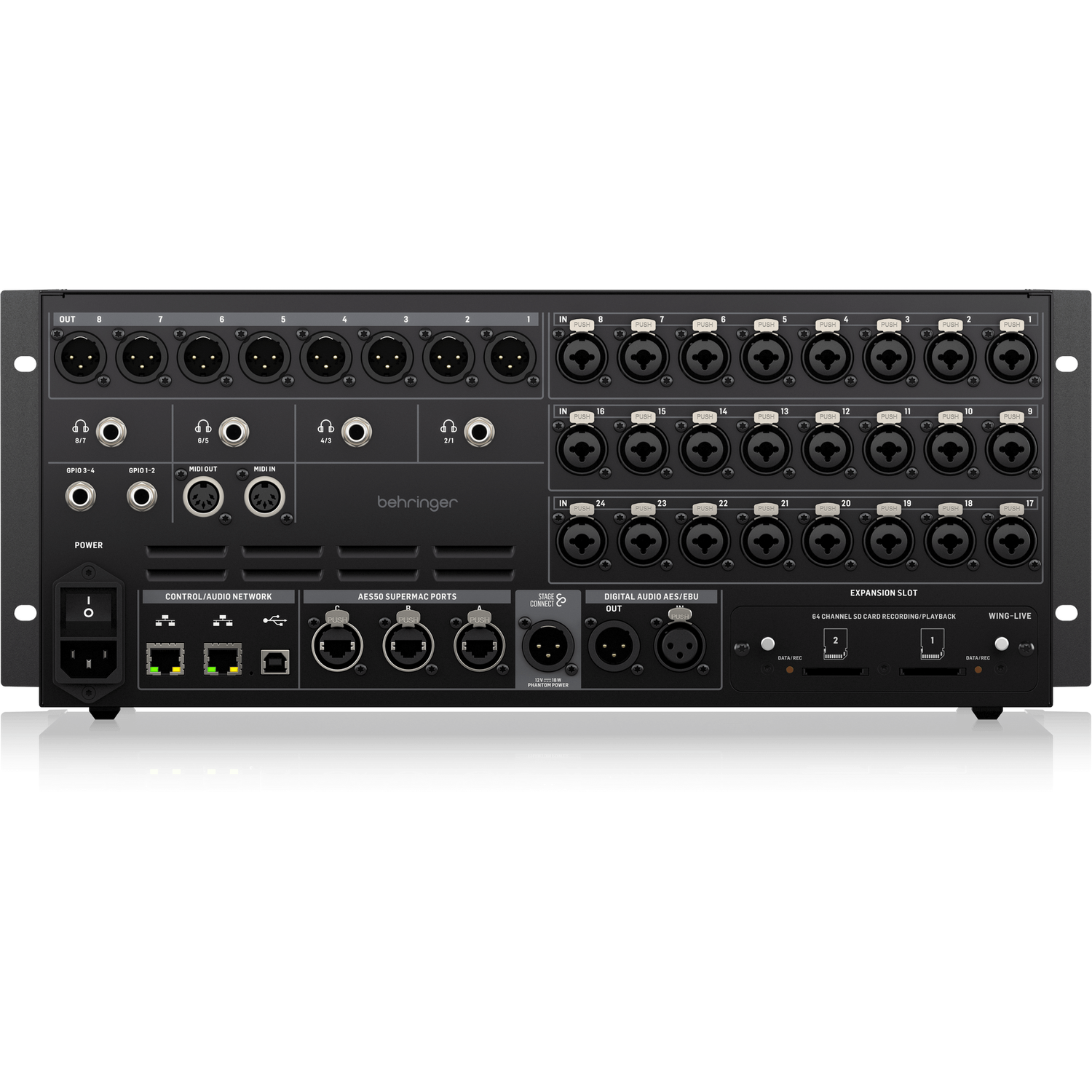 Behringer Wing Rack - Digitale Rack Mengpaneel