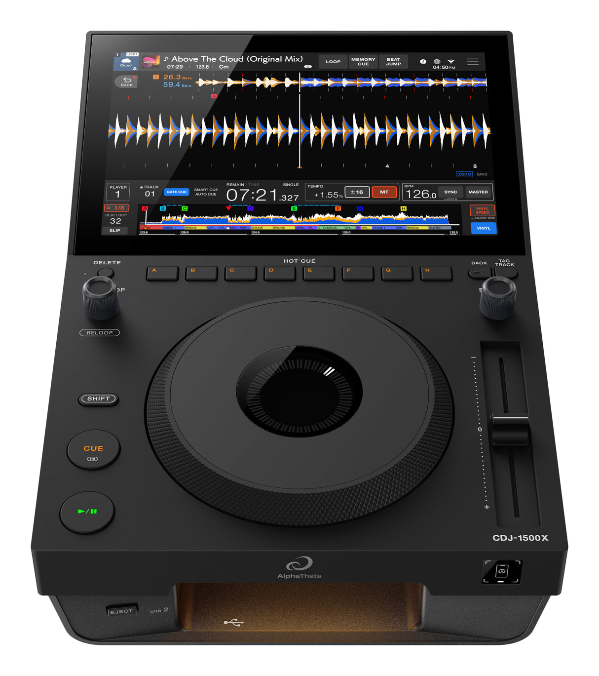 AlphaTheta CDJ-1500X DJ Tabletop mediaspeler