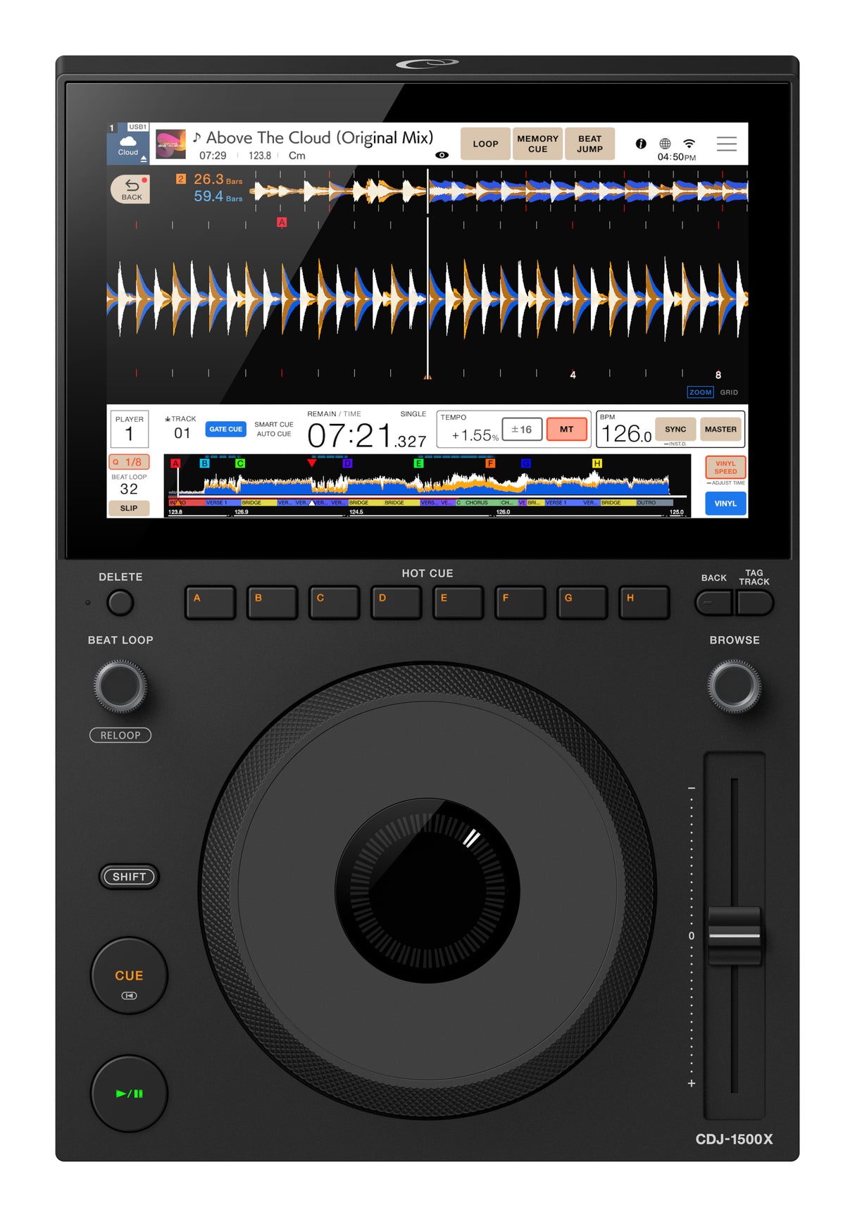 AlphaTheta CDJ-1500X DJ Tabletop mediaspeler
