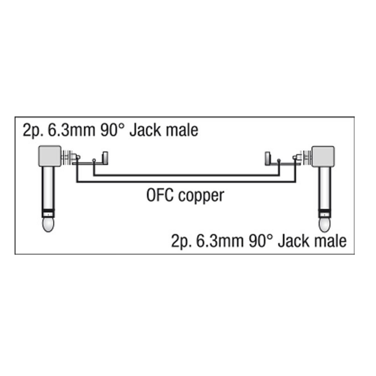 DAP Jack (mono) 6x gekleurde patch kabel - 0,3 meter