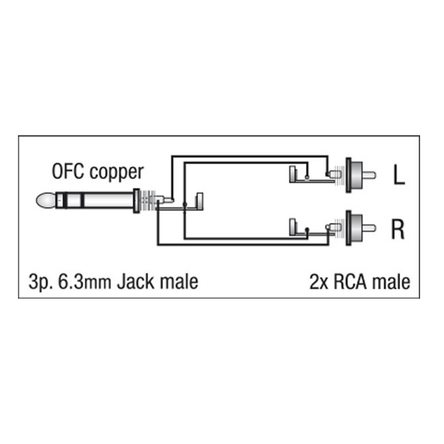 DAP Jack (stereo) > Tulp/RCA - 1,5 meter