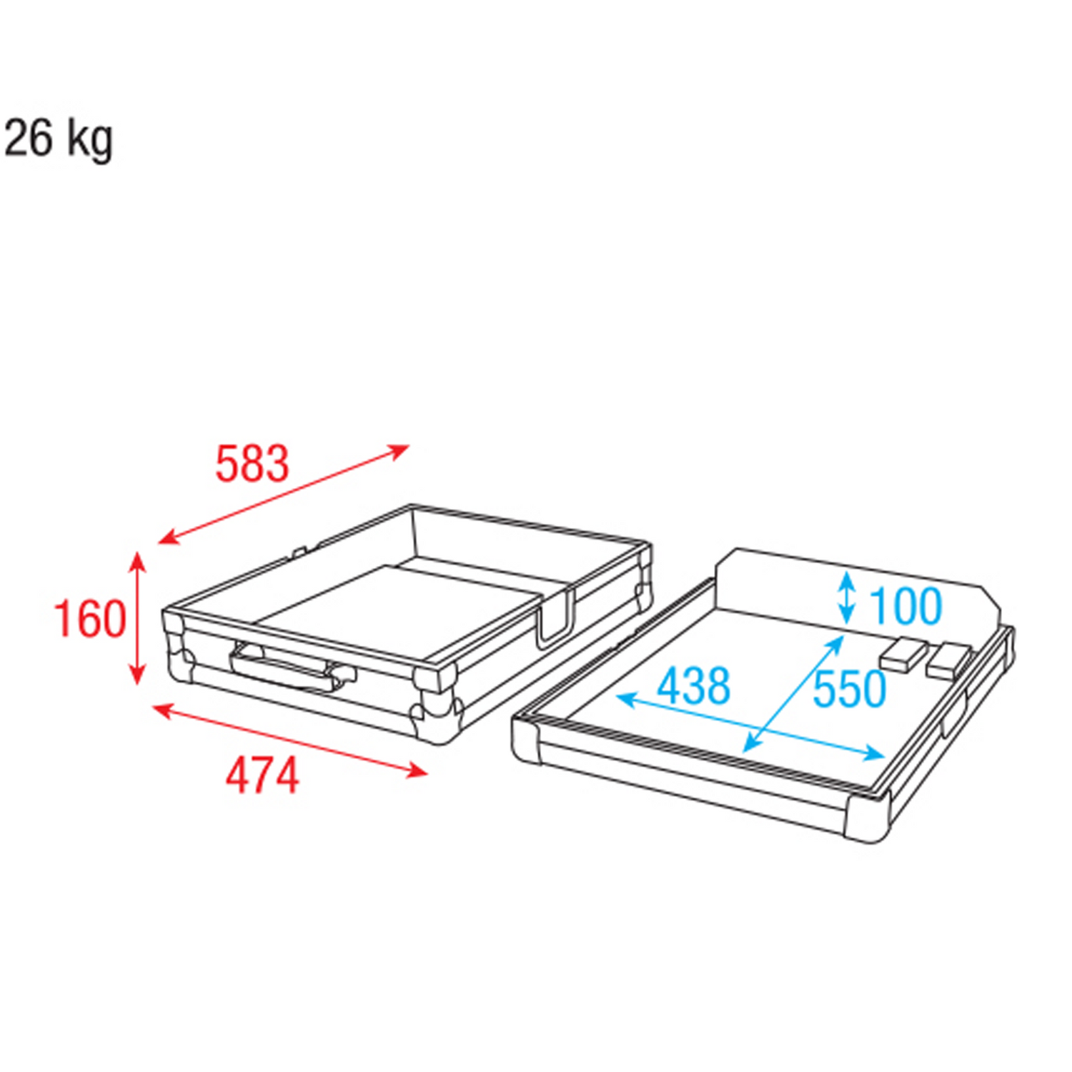 Flightcase voor DJM-V10