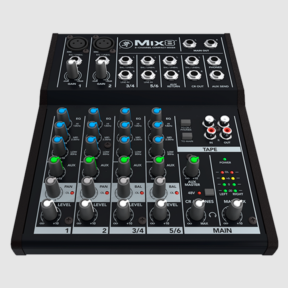 Mackie Mix8 – 8-Kanaals Compacte Mixer
