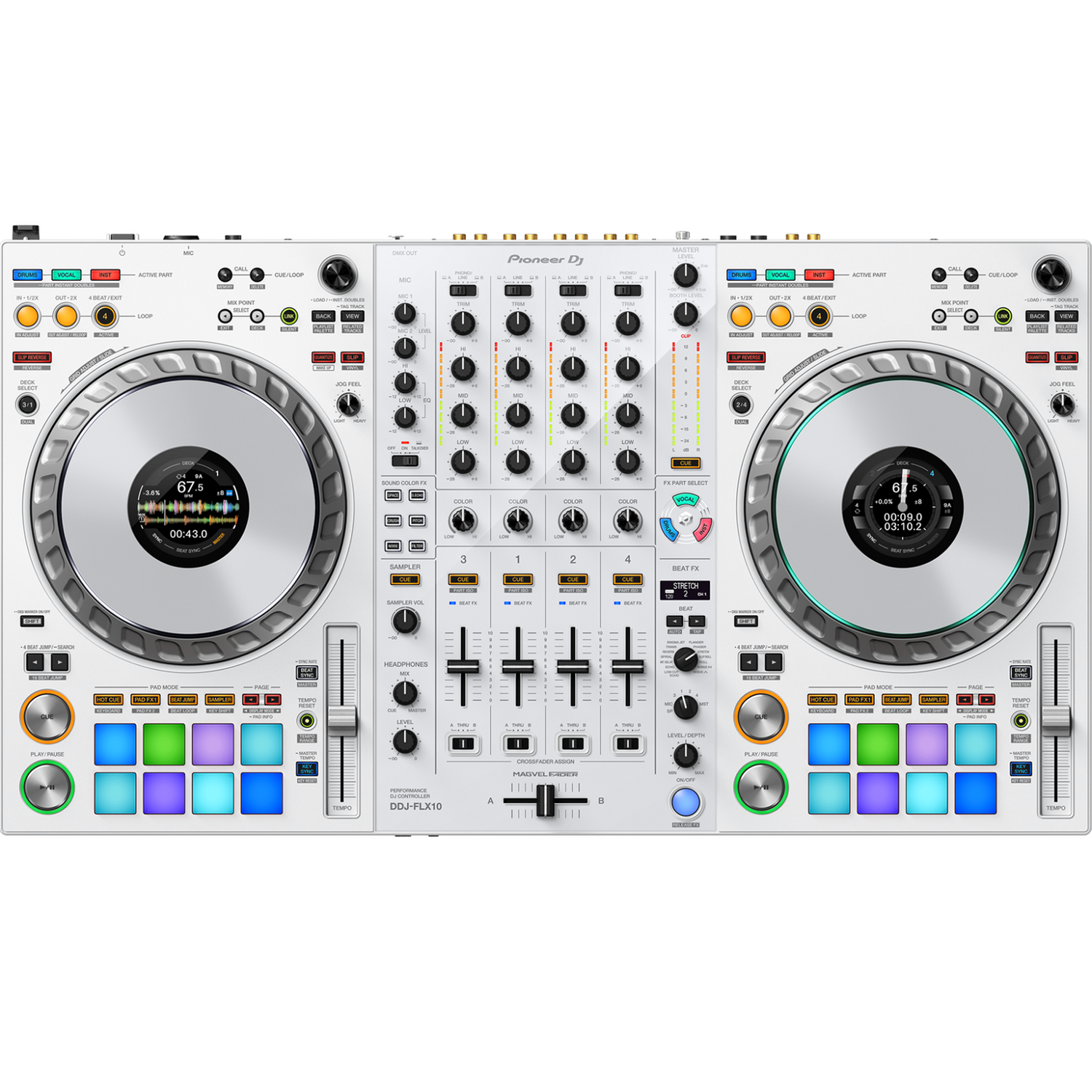 Pioneer DJ DDJ-FLX10-W 4-kanaals DJ-controller