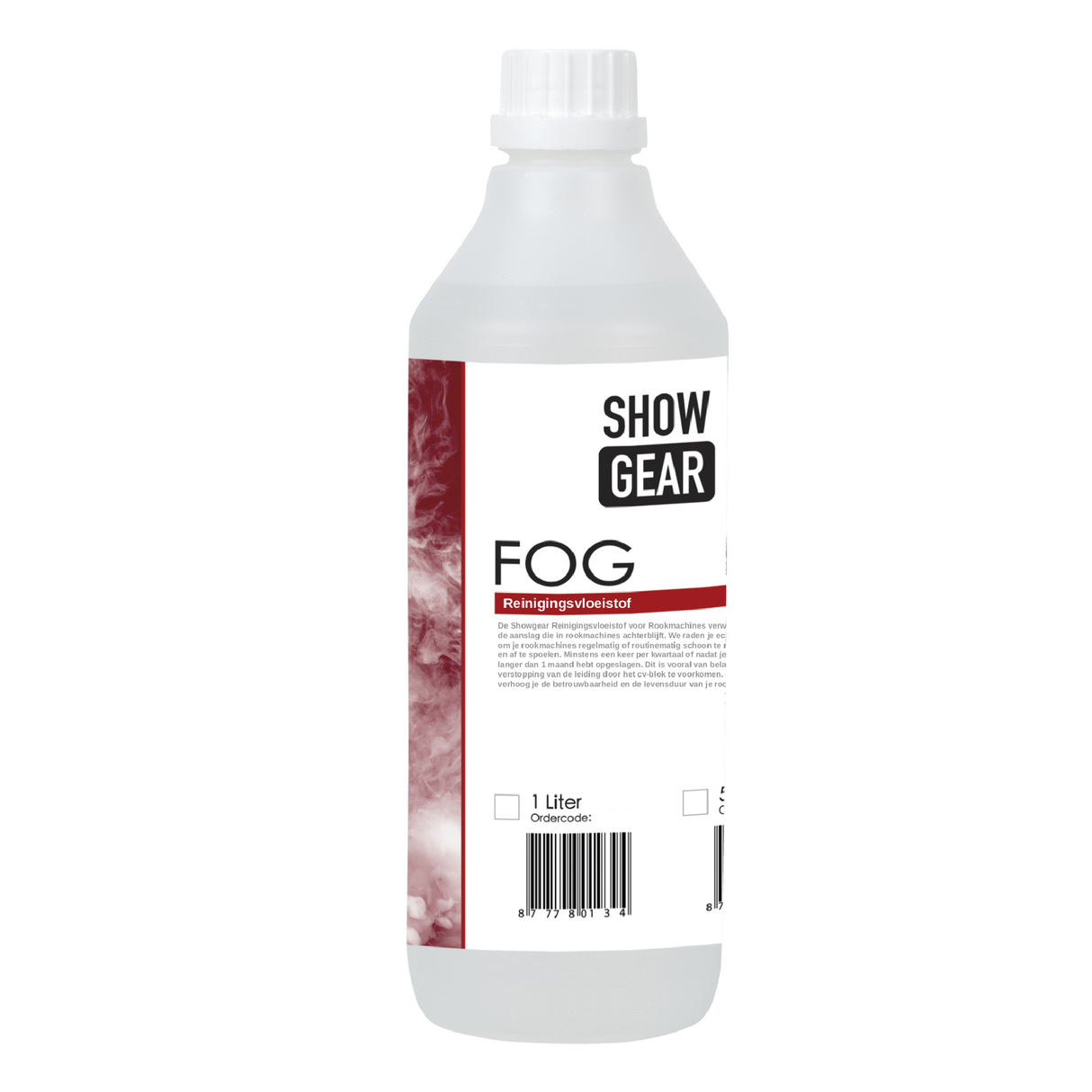 Showgear Reinigingsvloeistof voor Rookmachine - 1 liter