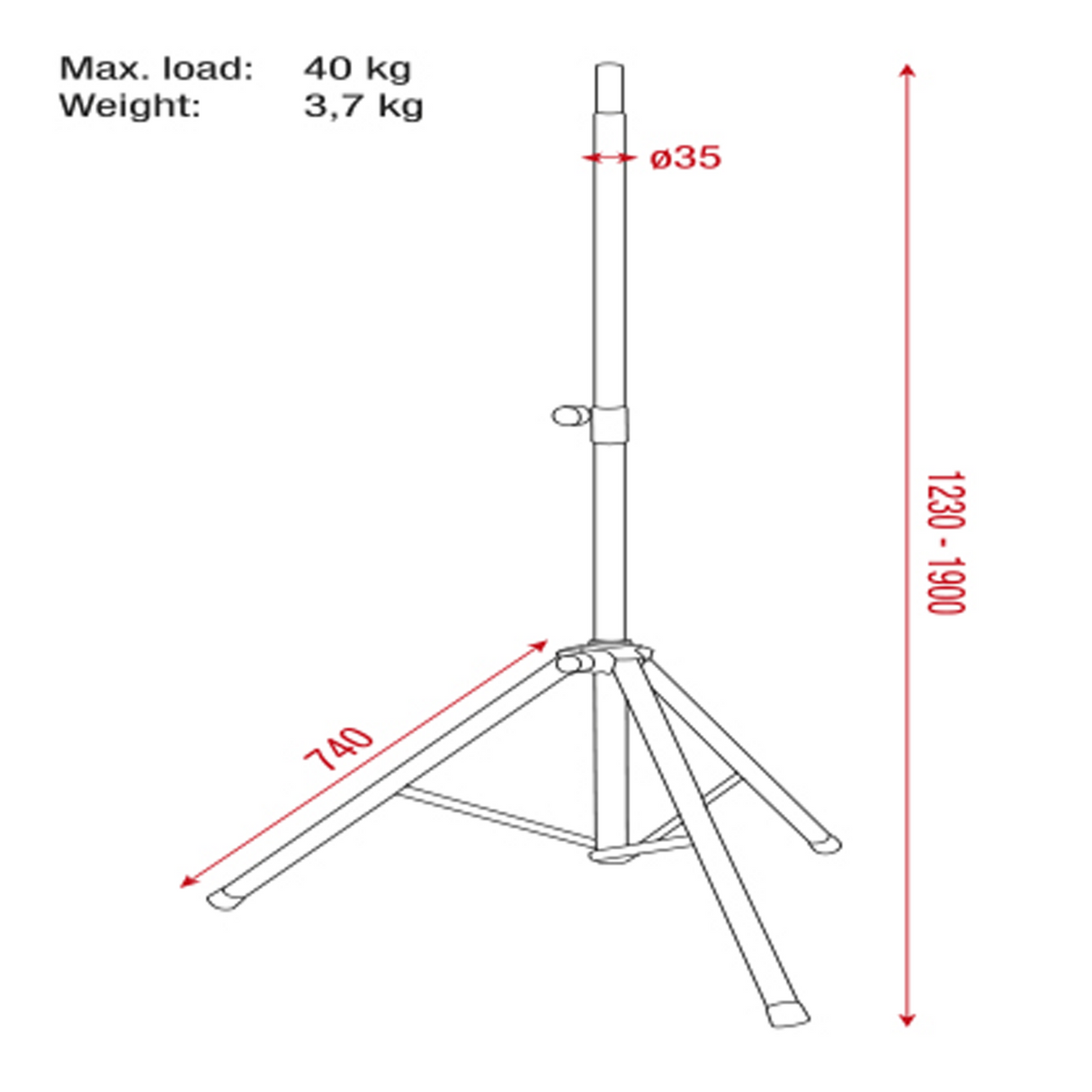 Showgear Speaker Stand Pro
