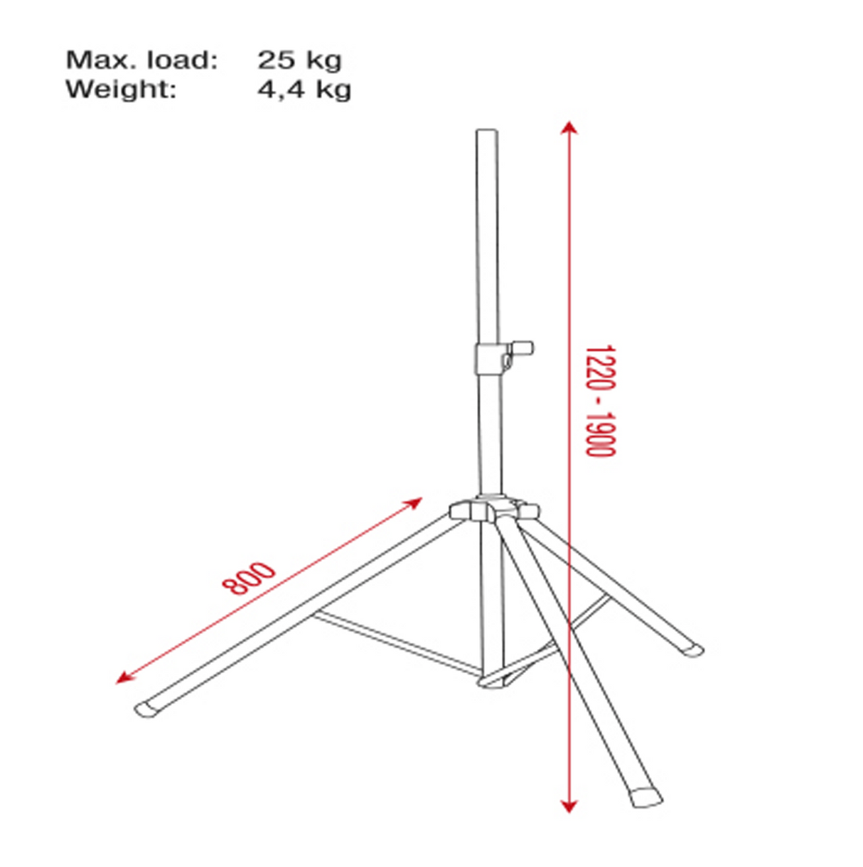 Showgear Speaker Stand Set