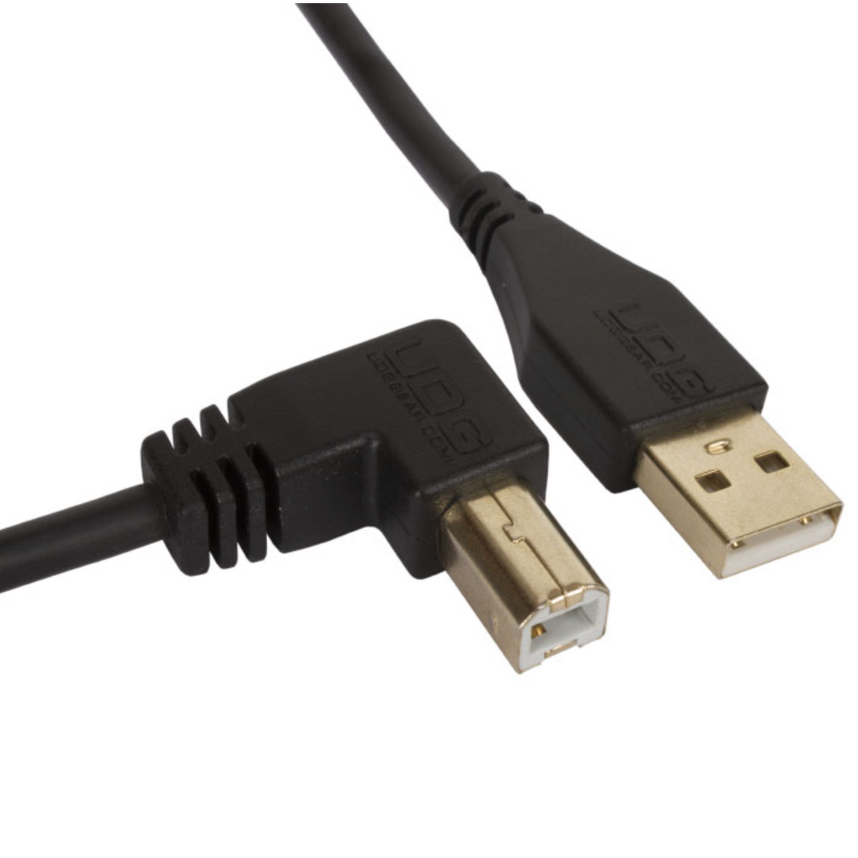 UDG Ultimate Audio Cable USB 2.0 A-B Black Angled 1m