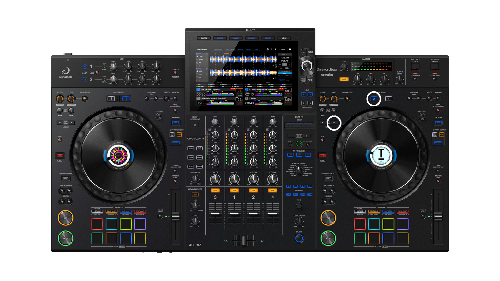 XDJ-AZ Testmodus