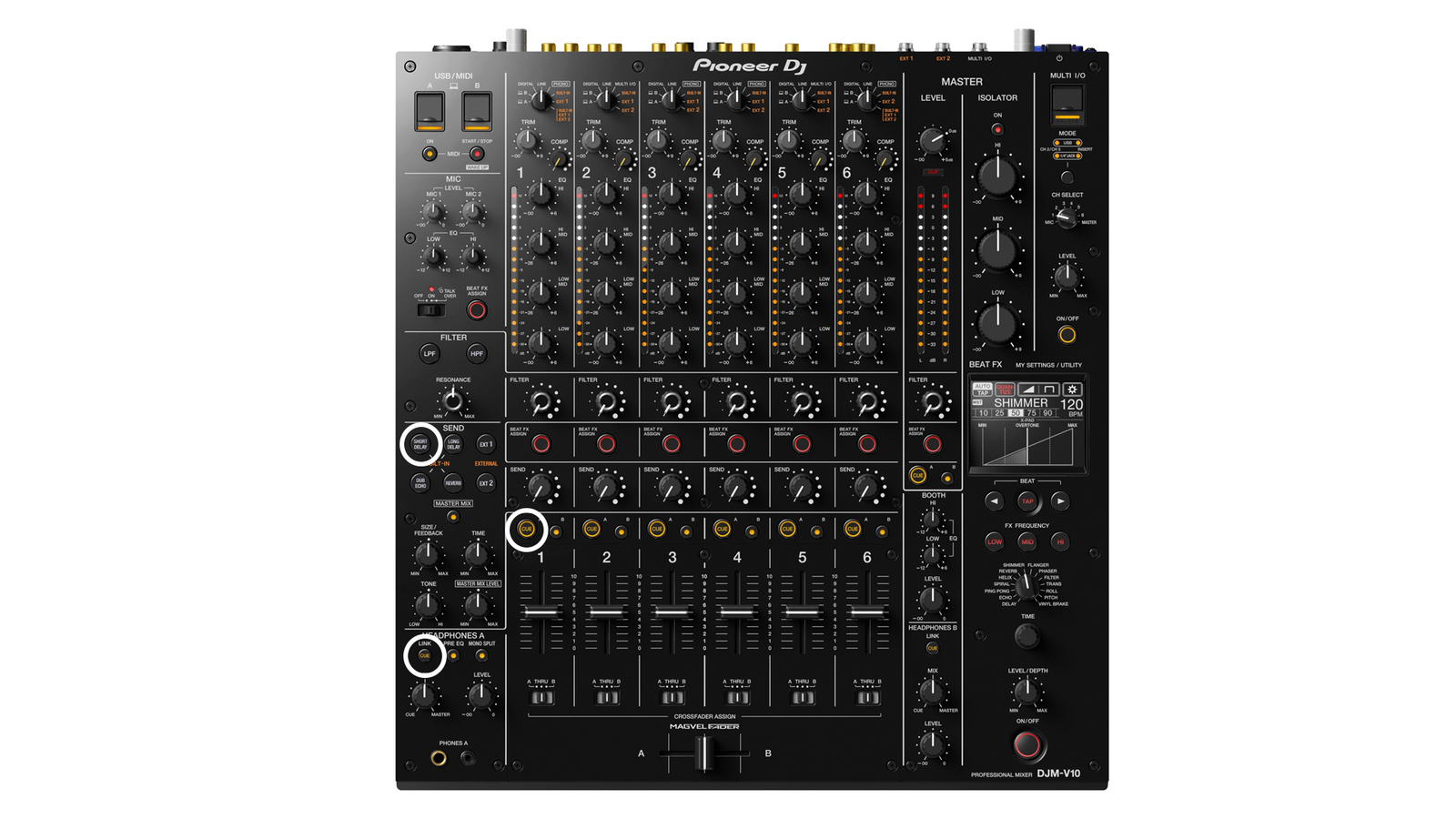 DJM-V10 Testmodus