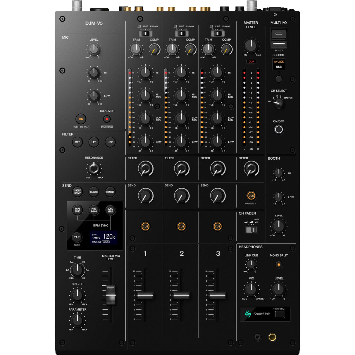 AlphaTheta - DJM V5 - 3 kanaals DJ mixer