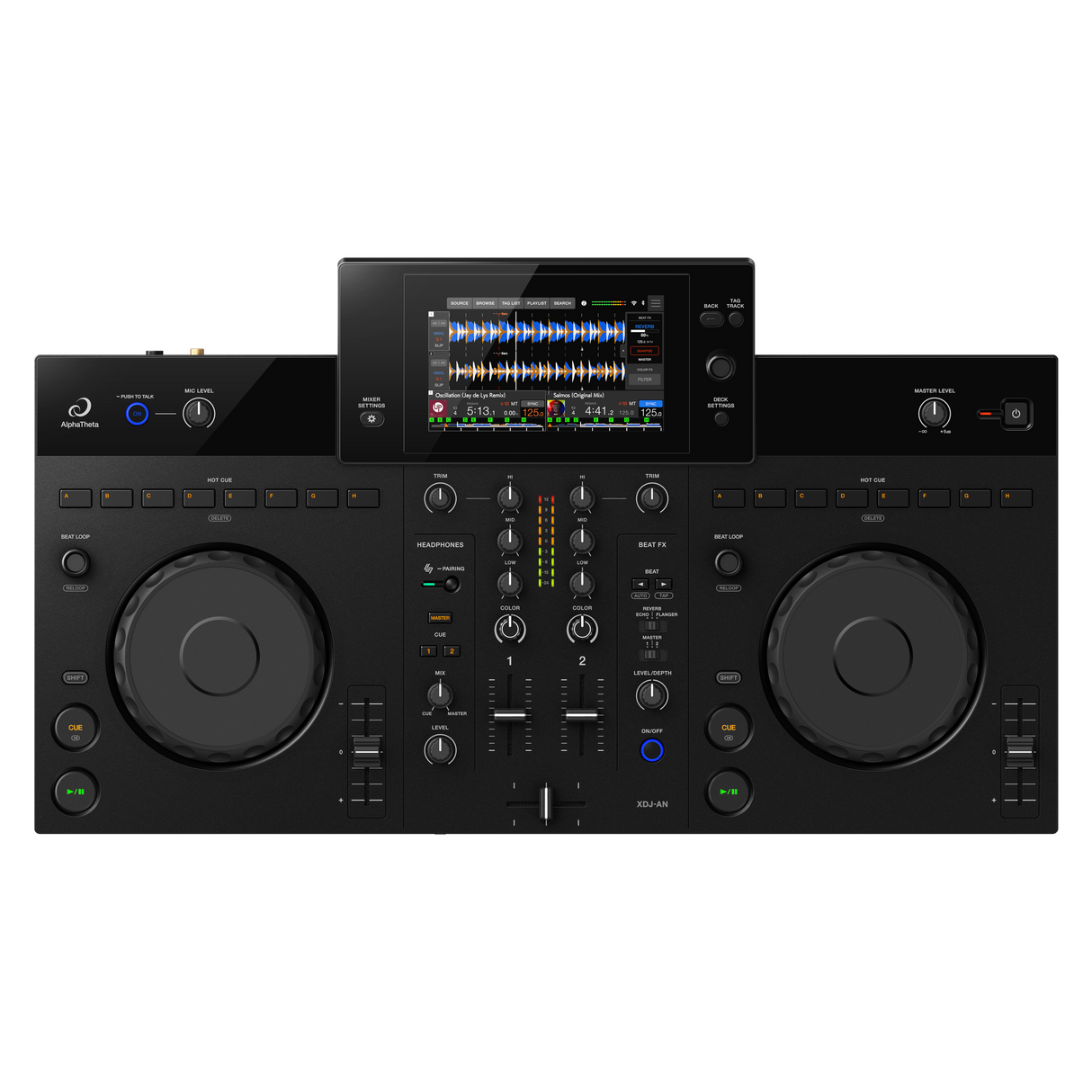 AlphaTheta XDJ-AN – Compacte all-in-one DJ controller