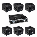 Complete Set – 6x JB Systems Accu Compact + 1x Accu Compact Flightcase