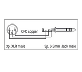 DAP-Buchse (stereo) &gt; XLR-Stecker - 6 Meter