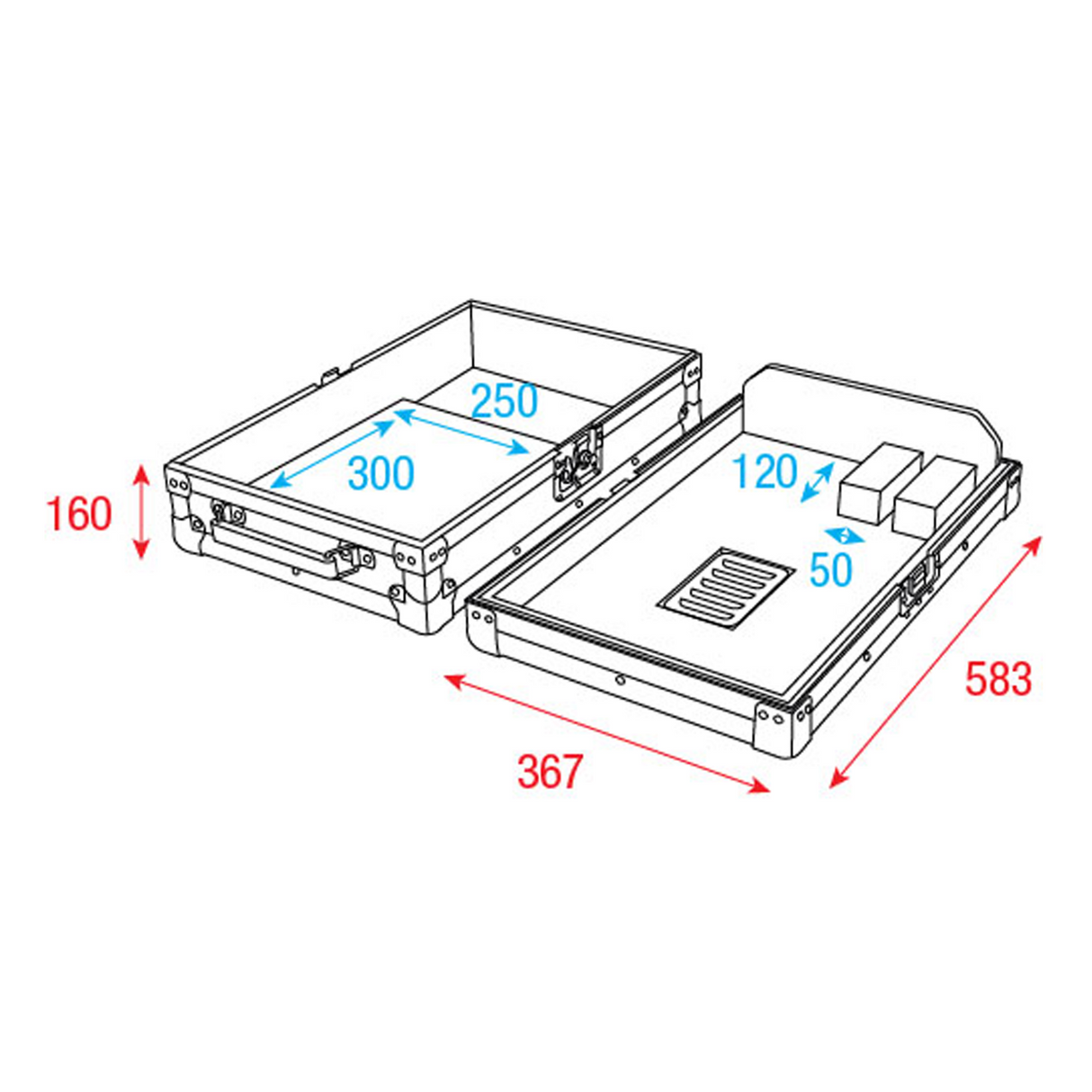 Flightcase voor CDJ-3000