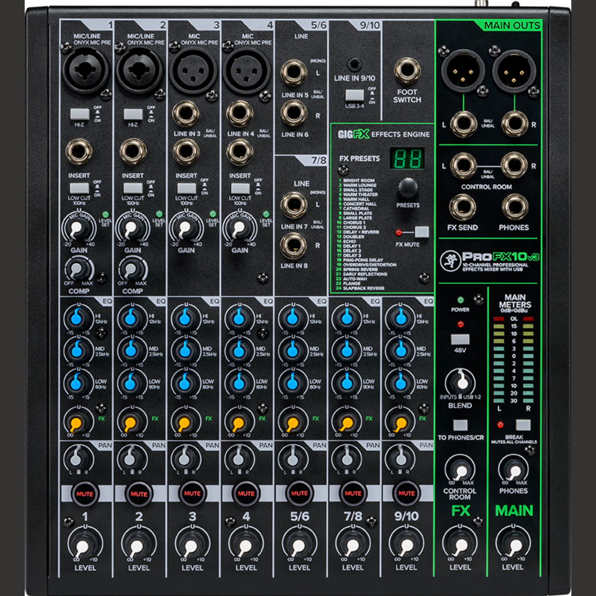 Mackie ProFX10v3 - Analoog mengpaneel