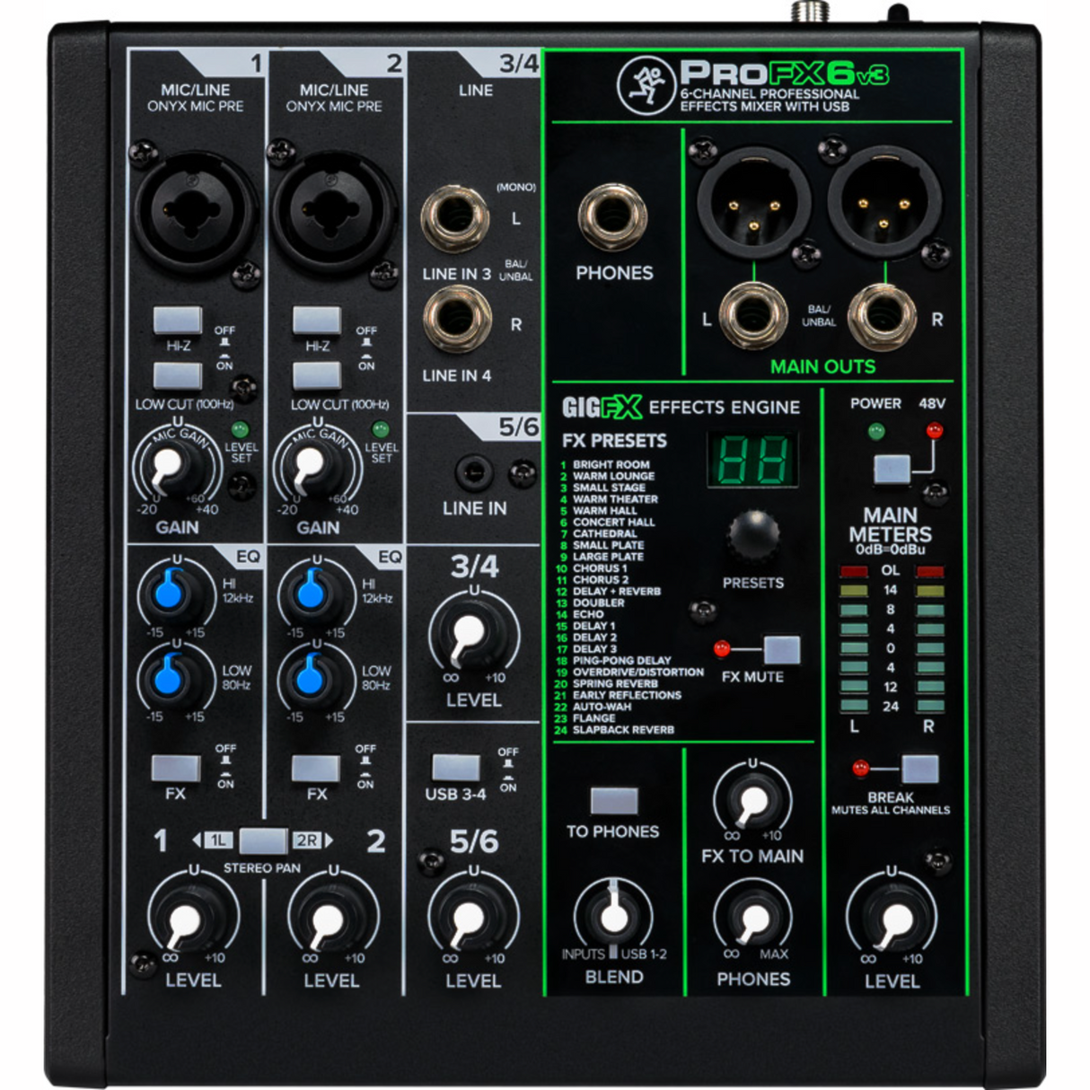 Mackie ProFX6v3 - Analoog mengpaneel