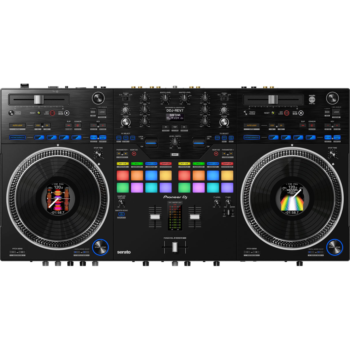 Pioneer DJ DDJ-REV7 DJ-Controller für Serato DJ Pro