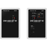 Pioneer DJ DM-40D-BT-W 4-Zoll-Desktop-Monitorsystem Bluetooth