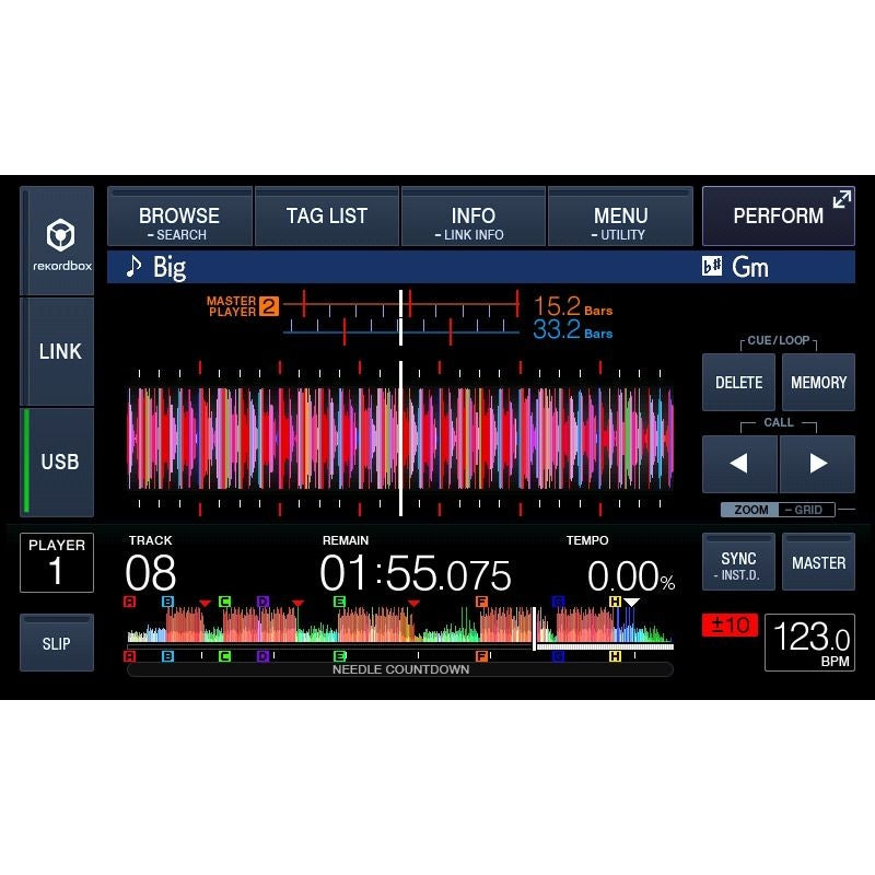 Pioneer DJ XDJ-1000MK2 Tisch-Mediaplayer