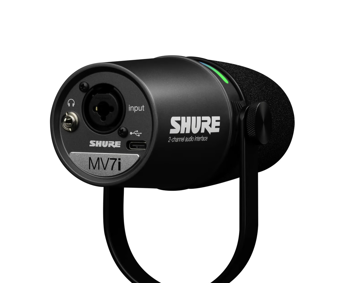 Shure MV7i - Slimme Microfoon & Interface