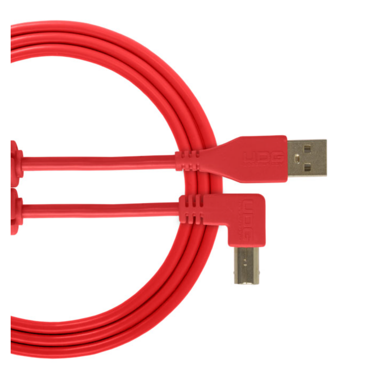 UDG Ultimate Audio Cable USB 2.0 A-B Red Angled 2m