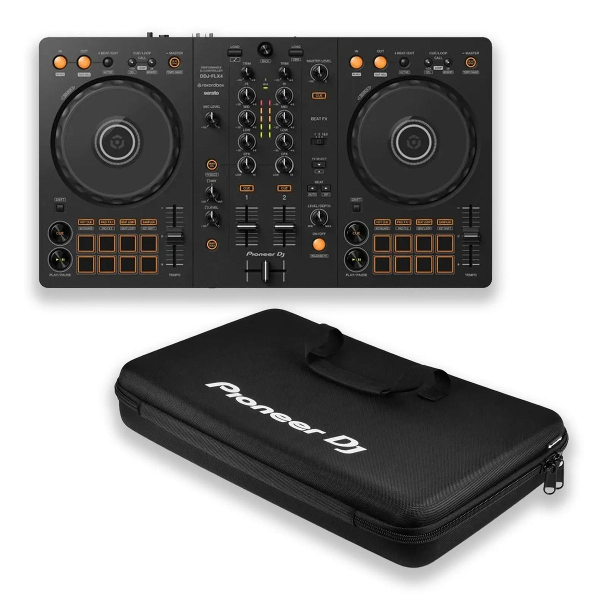 Pioneer DJ FLX-4 met Flightbag